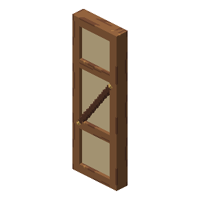 Pegged oak wall