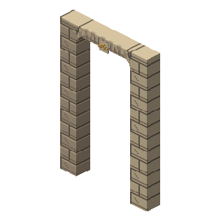 Carved stone doorway