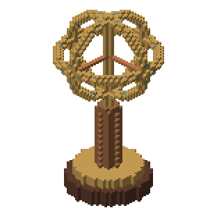 Engraved standing astrolabe