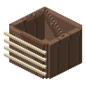 Woven twig basket
