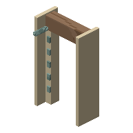 Hidden passage frame