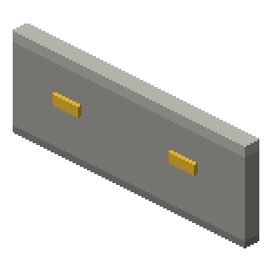 Garage parapet (n)