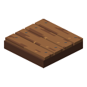 Pegged oak floor