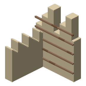 Ruined wall corner