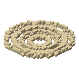 Landing rope coil