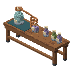 Brass alchemy workbench