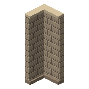 Bonded limestone corner