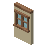 Beach hut window