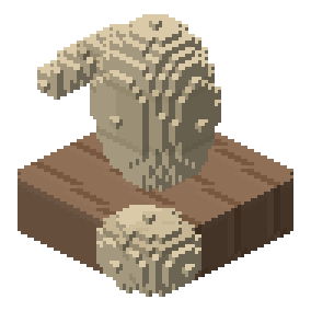 Broken statue