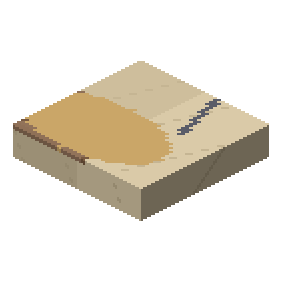 Sand-covered floor