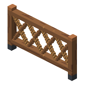 Carved balcony railing