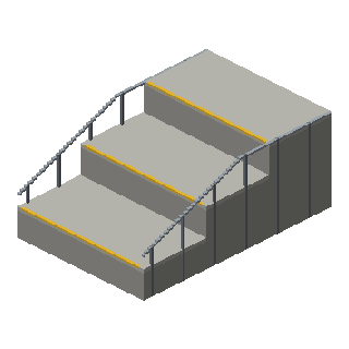 Garage stairs (up -y, lower)