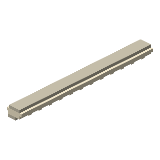 Quayside Four-Tile Limestone Cornice