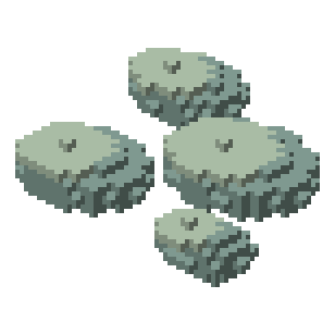 Grove shore pebbles