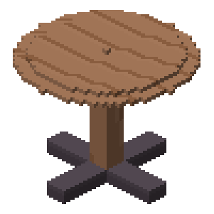 Round cafe table