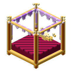 4-Poster Golden Cat Bed