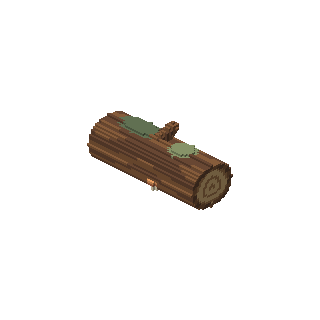 Whisperleaf Fallen Oak Log